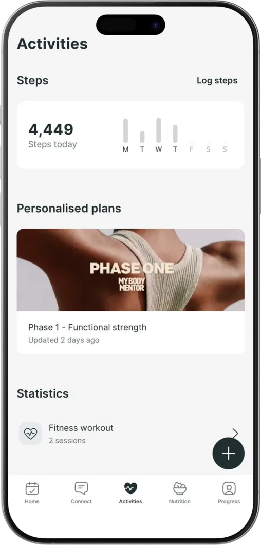 MyBodyMentor app screen