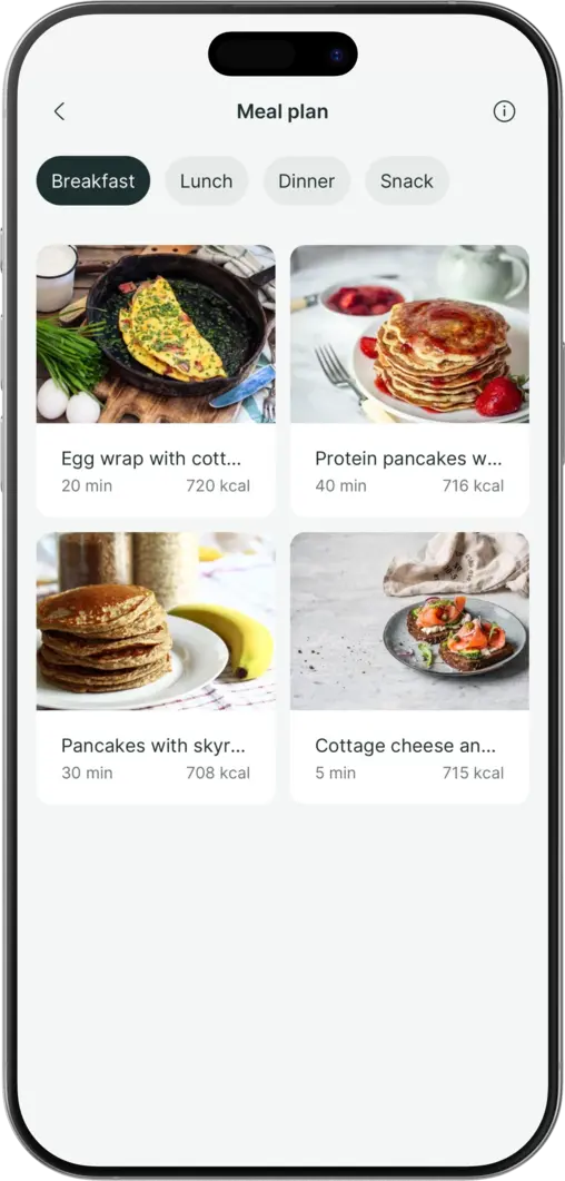 MyBodyMentor app screen